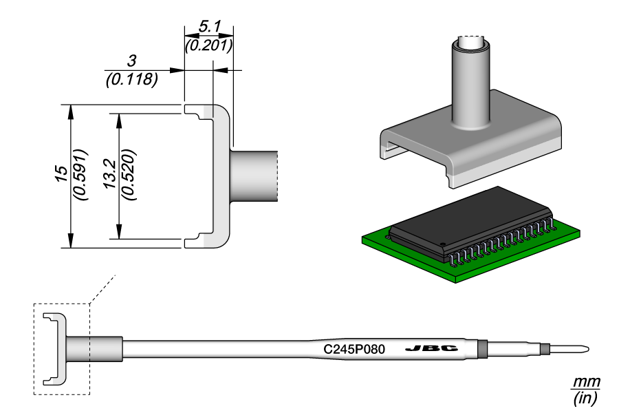 C245P080 - Dual In Line Cartridge 13.2 x 20.8